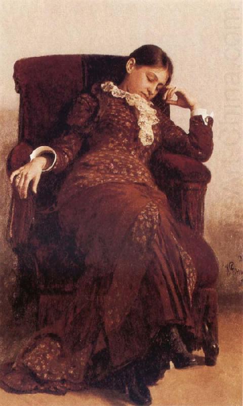 llya Yefimovich Repin Portrait of Vera Alekseevna Repina china oil painting image